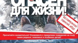 Минская городская организация ОСВОД предупреждает: выход на лёд – опасен для жизни! 